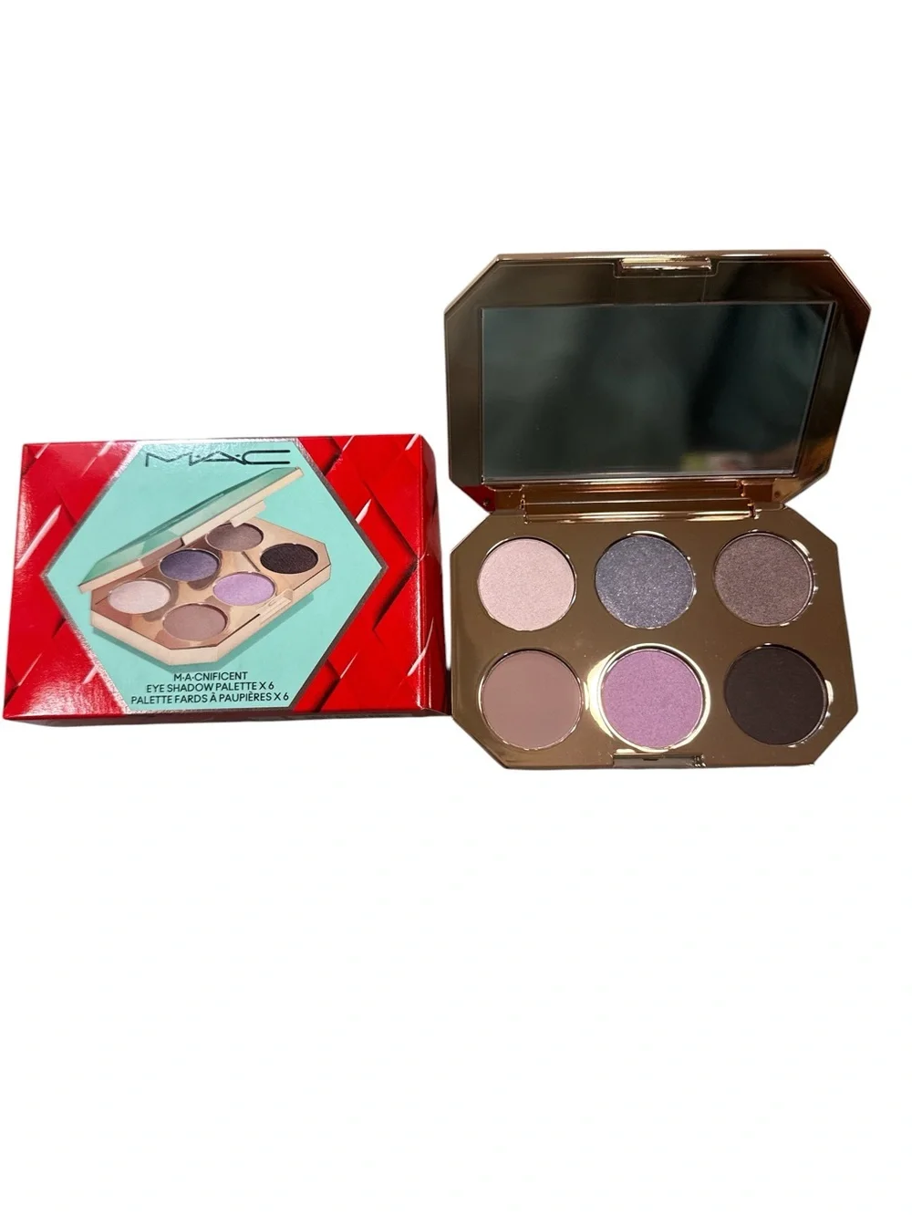 MAC Cosmetics Mint Green & Purple Eye Shadow Palette - 6 Shades - Picture 2 of 2